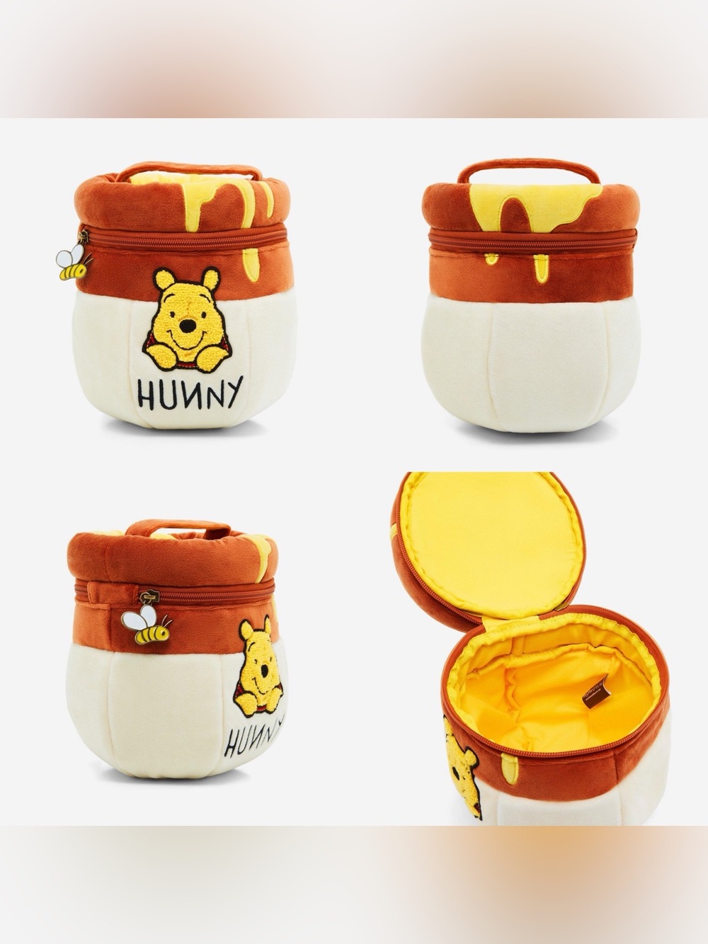 💕2/$44💕NWOT Disney Winnie The Pooh Hunny Pot
Figural Makeup Bag